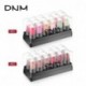 DNM mini Waterproof Natural Eye Shadow Pen Set Lipstick makeup Tools Long Lasting Velvet Matte Lip Gloss gold jelly Lip Gloss