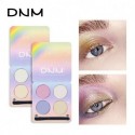 DNM four-color eye powder chameleon high-gloss matte glitter polarized eye shadow makeup set with brush