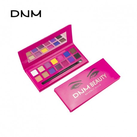 DNM pearl light matte 15 color eye shadow disc high gloss waterproof natural easy to color beginners makeup plate