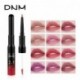        DNM Non-staining Cup Non-fading Easy To Colour Matte aterproof Fog Double Headed Lip Gloss Lip Line Makeup 12 Colors Optional