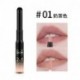        DNM Non-staining Cup Non-fading Easy To Colour Matte aterproof Fog Double Headed Lip Gloss Lip Line Makeup 12 Colors Optional