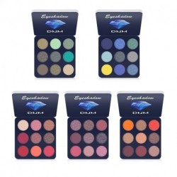 DNM 9 Color/Set Eyeshadow Plate Matte Waterproof Non Glossy Pearl Pumpkin Earth Compact Colorful Eye Shadow Palette Makeup