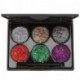 DNM Shining Eye Shadow Pearlescent Eyeshadow Pallete 6 Colors/Set Glittering Powder Super Bright Glitter Eye Makeup With Brush