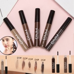 DNM 6 Colours Natural Long-lasting Waterproof Eyebrow Cream Dyeing Brown Chocolate Spiral Brush Eye Brow Tint Makeup