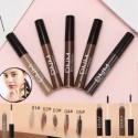DNM 6 Colours Natural Long-lasting Waterproof Eyebrow Cream Dyeing Brown Chocolate Spiral Brush Eye Brow Tint Makeup