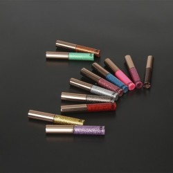 DNM Colorful Sparkling Pearlescent Color Sequins Explosive Eye Liner Water Repellency Natural Endurance Liquid Eyeliner Blue