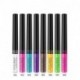 Dnm Easy To Color Non Staining Waterproof Anti Sweat Natural Color Matte Colourful Liner 8 Colors Liquid Eyeliner Glitter White